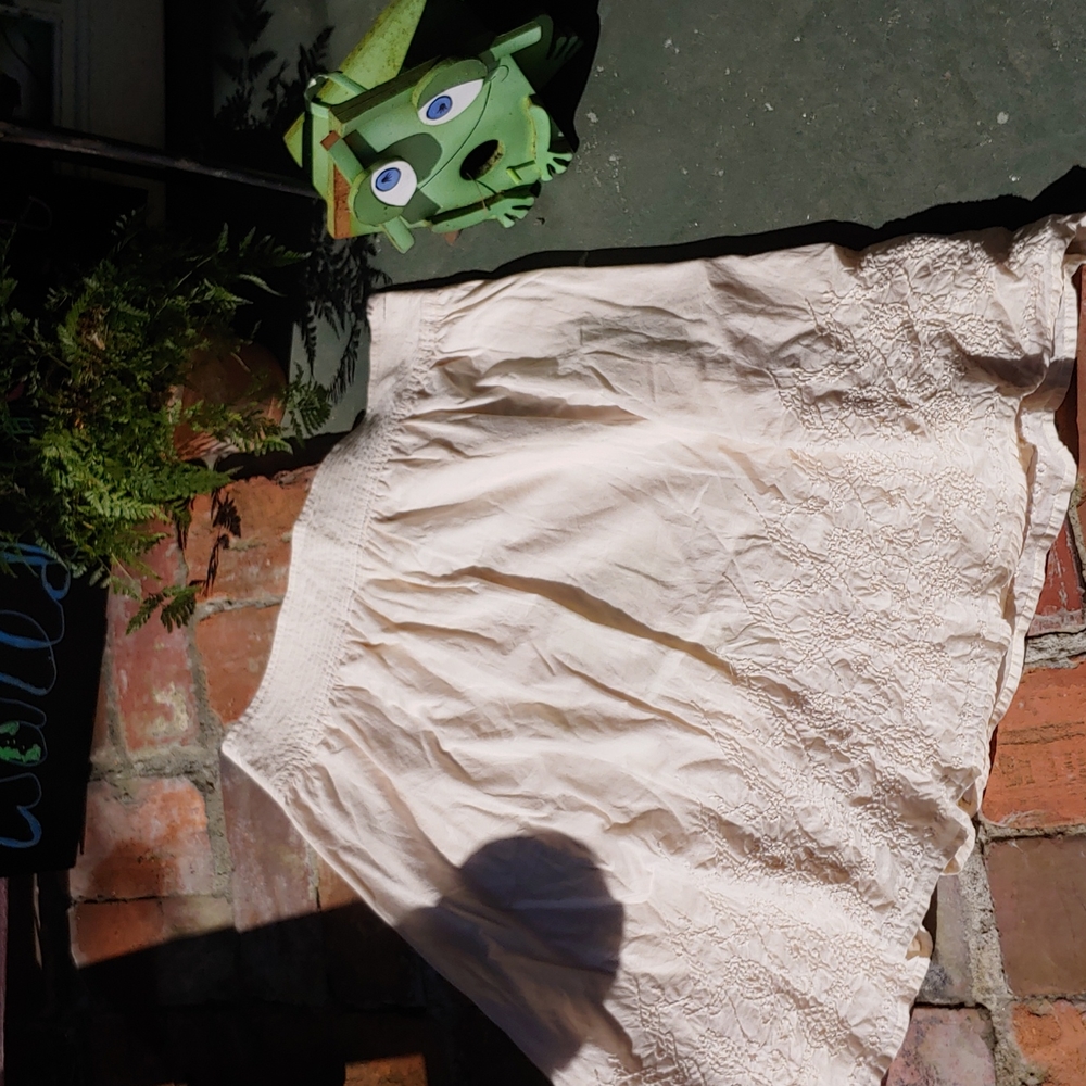 Merona cream peasant style skirt. GUC